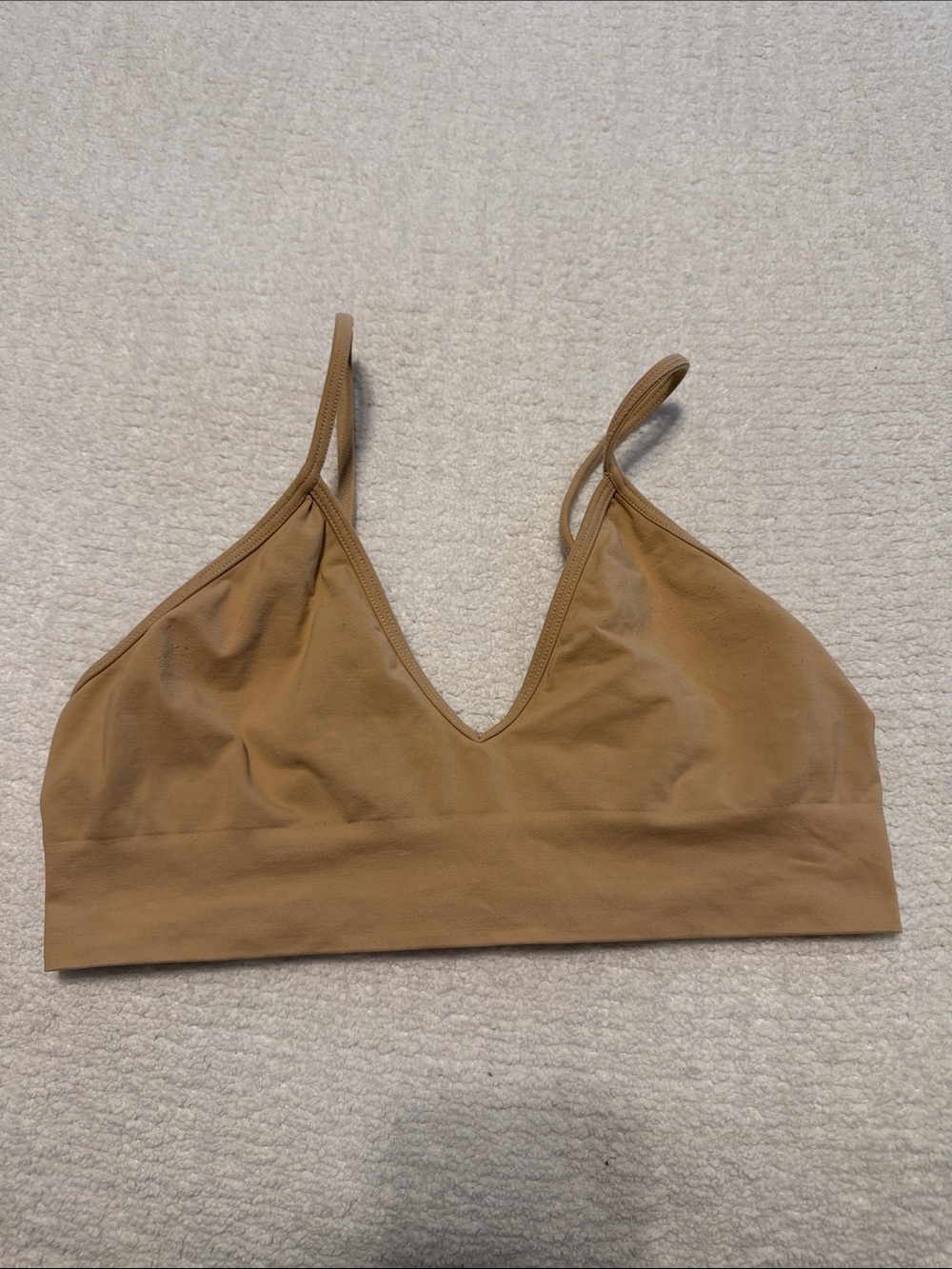 SKIMS Tan Stretch Triangle Bralette